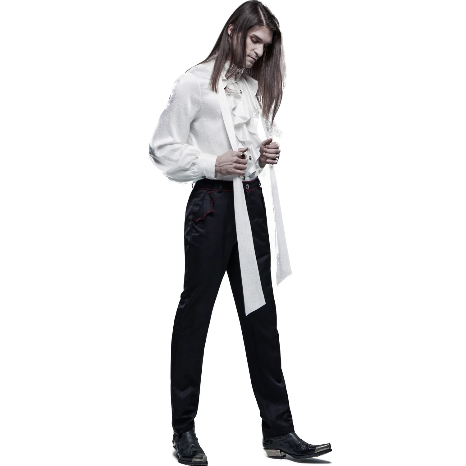 Chemise 'Valerian' En Jacquard Blanche 8 Chemise 'Valerian' En Jacquard Blanche – Image 6