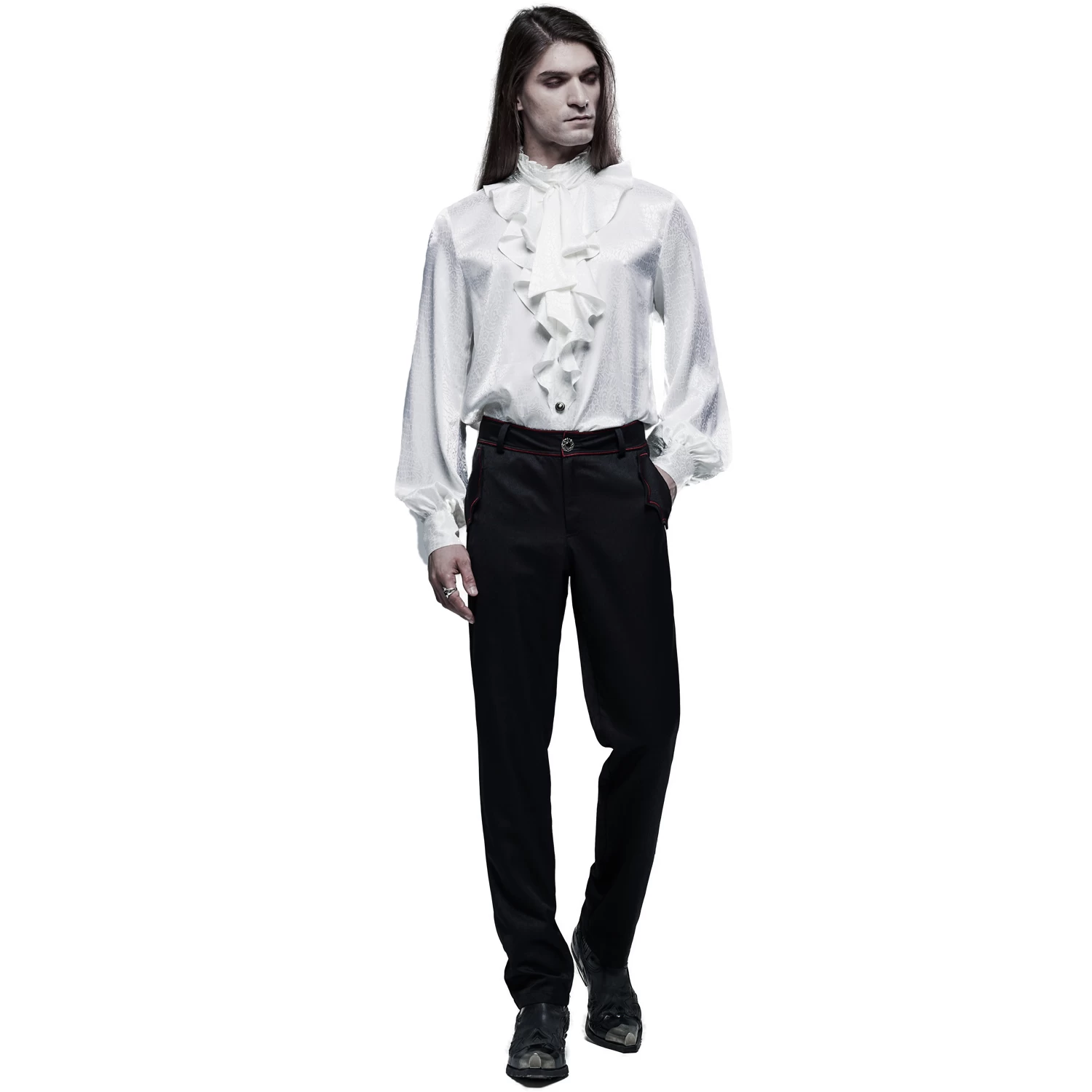 Chemise 'Valerian' En Jacquard Blanche 10 Chemise 'Valerian' En Jacquard Blanche – Image 8