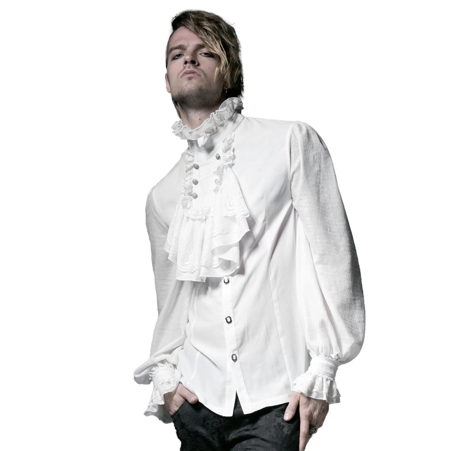 Chemise 'Vampyr' Blanche 4 Chemise 'Vampyr' Blanche – Image 2