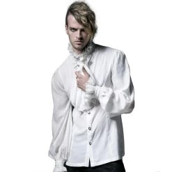 Chemise 'Vampyr' Blanche 23 Chemise 'Vampyr' Blanche -Magasin De Mode chemise vampyr blanche 3