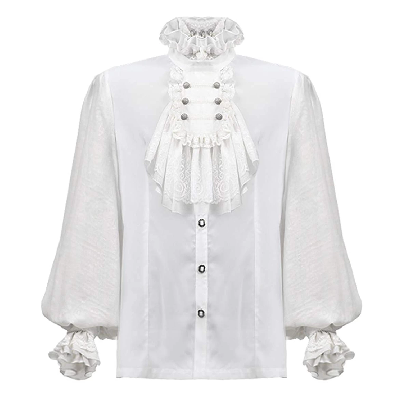 Chemise 'Vampyr' Blanche 3 Chemise 'Vampyr' Blanche
