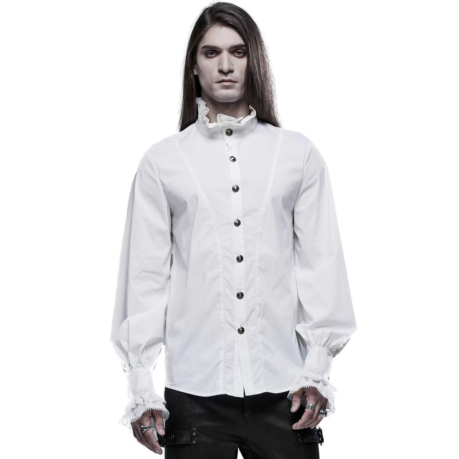 Chemise Victorienne 'Asmodeus' Blanche 4 Chemise Victorienne 'Asmodeus' Blanche – Image 2
