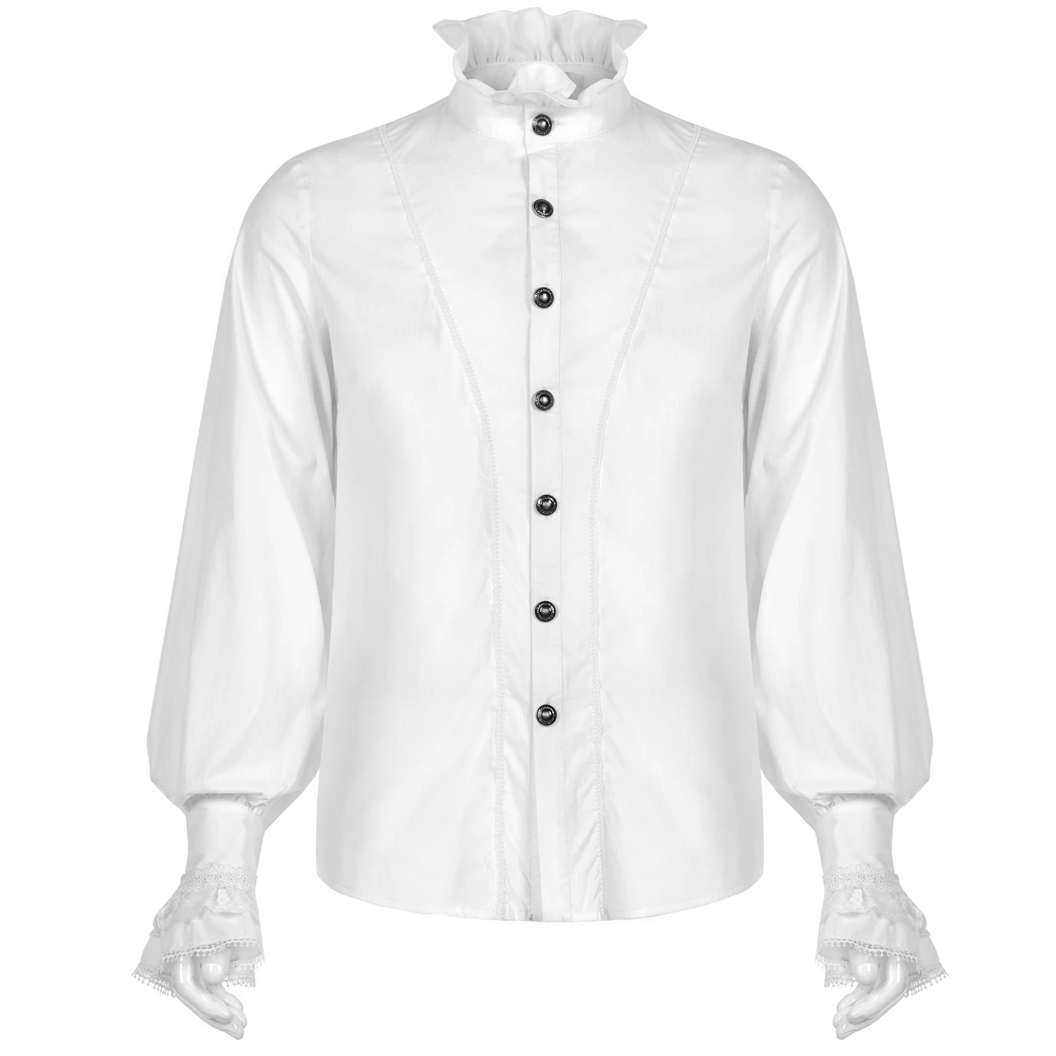 Chemise Victorienne 'Asmodeus' Blanche 3 Chemise Victorienne 'Asmodeus' Blanche