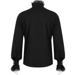 Chemise Victorienne 'Asmodeus' Noire -Magasin De Mode chemise victorienne asmodeus noire 10