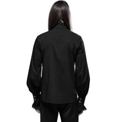 Chemise Victorienne 'Asmodeus' Noire -Magasin De Mode chemise victorienne asmodeus noire 2
