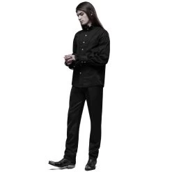 Chemise Victorienne 'Asmodeus' Noire -Magasin De Mode chemise victorienne asmodeus noire 8