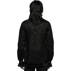 Chemise Victorienne 'Gothic Noble' Noire -Magasin De Mode chemise victorienne gothic noble noire 2