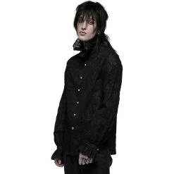 Chemise Victorienne 'Gothic Noble' Noire -Magasin De Mode chemise victorienne gothic noble noire 3