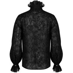 Chemise Victorienne 'Gothic Noble' Noire -Magasin De Mode chemise victorienne gothic noble noire 7