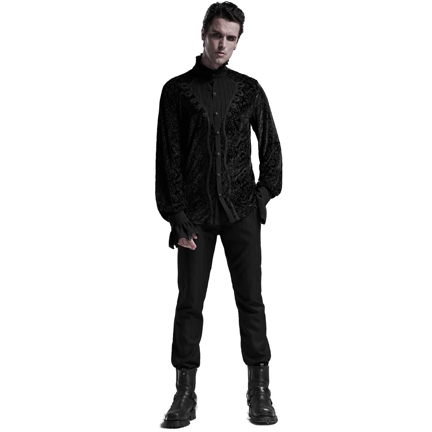 Chemise Victorienne 'Nomeon' Noire 8 Chemise Victorienne 'Nomeon' Noire – Image 6