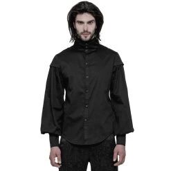 Chemise 'Viserion' Noire -Magasin De Mode chemise viserion noire 4