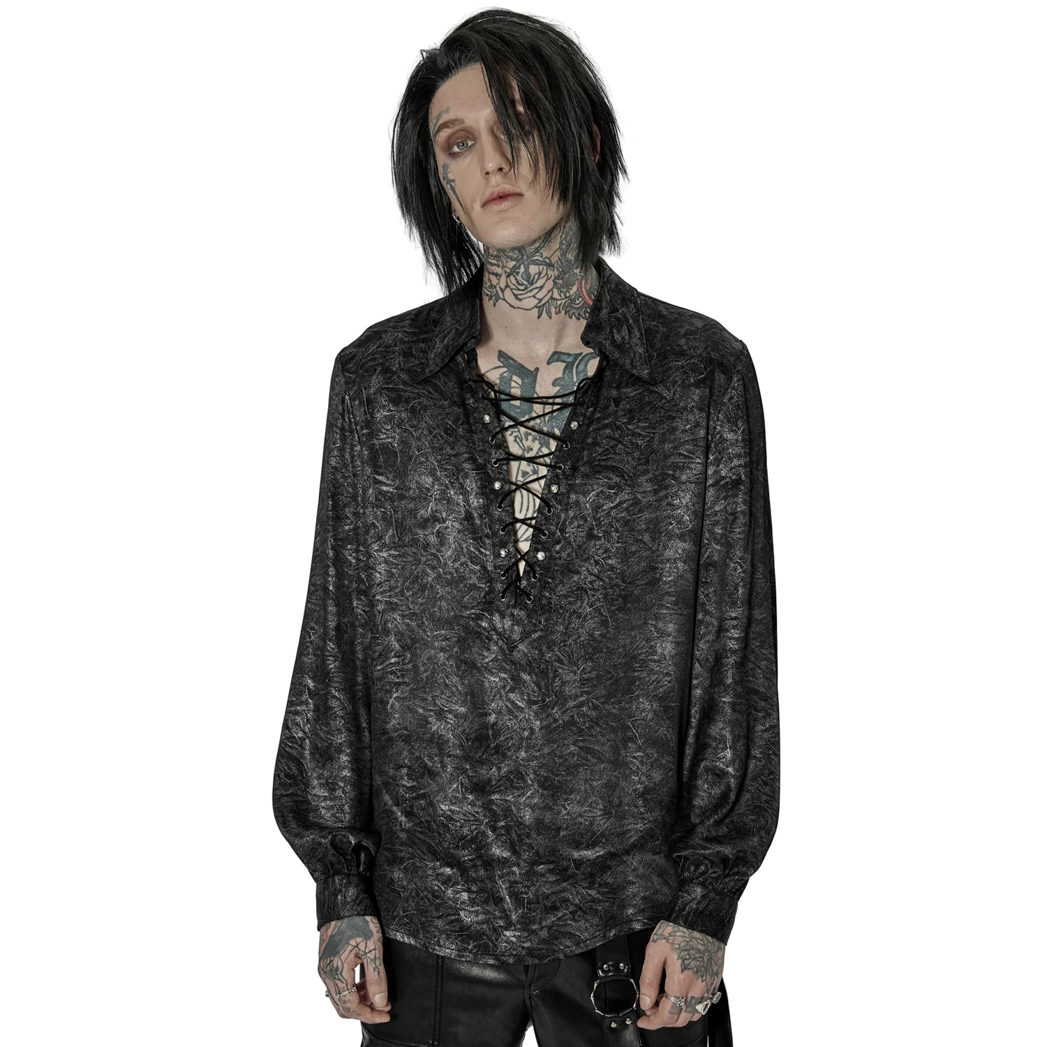 Chemise 'Xanthus' Noire Et Argent 4 Chemise 'Xanthus' Noire Et Argent â Image 2