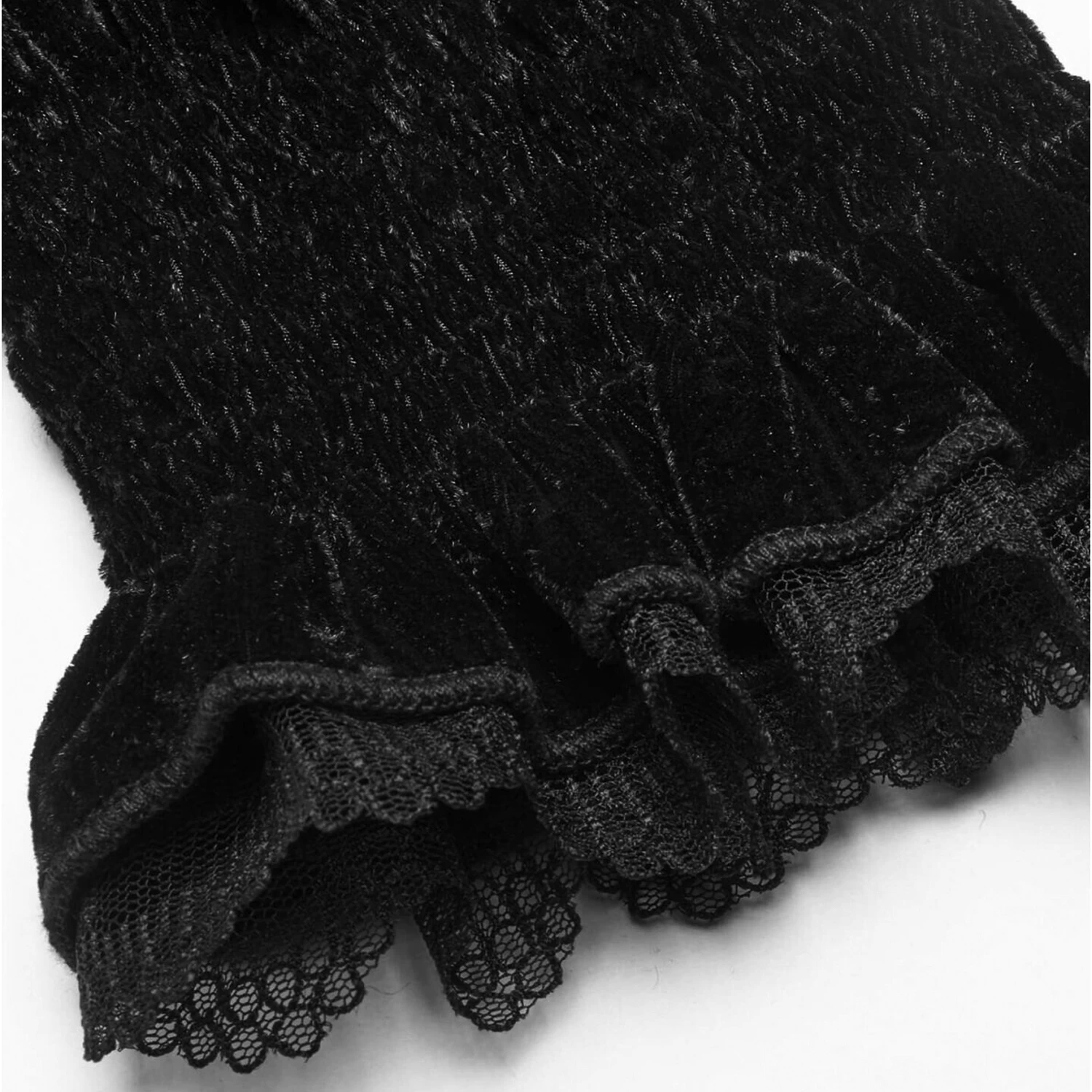 Chemisier 'Amuria' En Velours Noir 13 Chemisier 'Amuria' En Velours Noir â Image 11