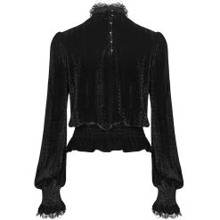 Chemisier 'Amuria' En Velours Noir 20 Chemisier 'Amuria' En Velours Noir -Magasin De Mode chemisier amuria en velours noir 6