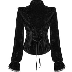 Chemisier 'Gothic Retro' Noir -Magasin De Mode chemisier gothic retro noir 11