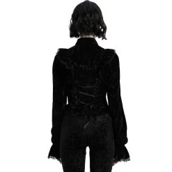 Chemisier 'Gothic Retro' Noir -Magasin De Mode chemisier gothic retro noir 2