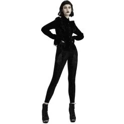 Chemisier 'Gothic Retro' Noir -Magasin De Mode chemisier gothic retro noir 3