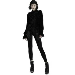 Chemisier 'Gothic Retro' Noir -Magasin De Mode chemisier gothic retro noir 7