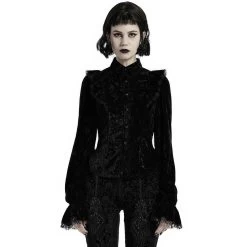 Chemisier 'Gothic Retro' Noir -Magasin De Mode chemisier gothic retro noir 8