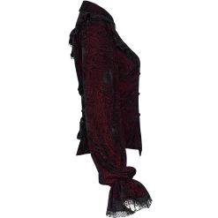 Chemisier 'Gothic Retro' Rouge Et Noir -Magasin De Mode chemisier gothic retro rouge et noir 11
