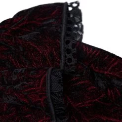 Chemisier 'Gothic Retro' Rouge Et Noir -Magasin De Mode chemisier gothic retro rouge et noir 15