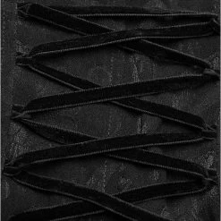 Chemisier Gothique 'Le Fleur Noire' à Manches Courtes -Magasin De Mode chemisier gothique le fleur noire a manches courtes 13