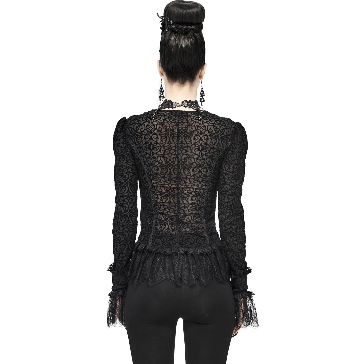 Chemisier 'Lavinia' Noir 5 Chemisier 'Lavinia' Noir â Image 3