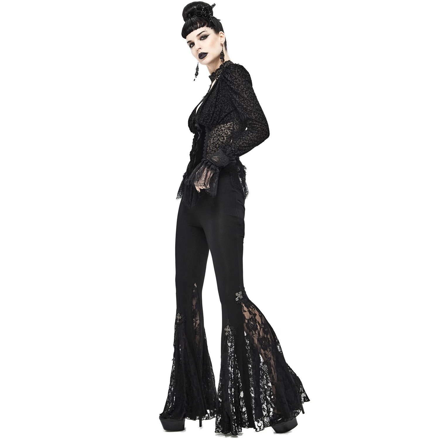 Chemisier 'Lavinia' Noir 11 Chemisier 'Lavinia' Noir â Image 9