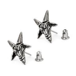 Clous D'Oreilles 'Baphomet' -Magasin De Mode clous d oreilles baphomet 2