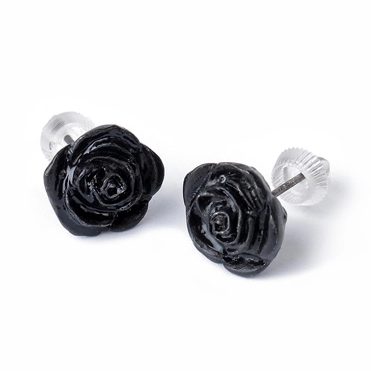 Clous D'Oreilles 'Black Rose' 4 Clous D'Oreilles 'Black Rose' – Image 2