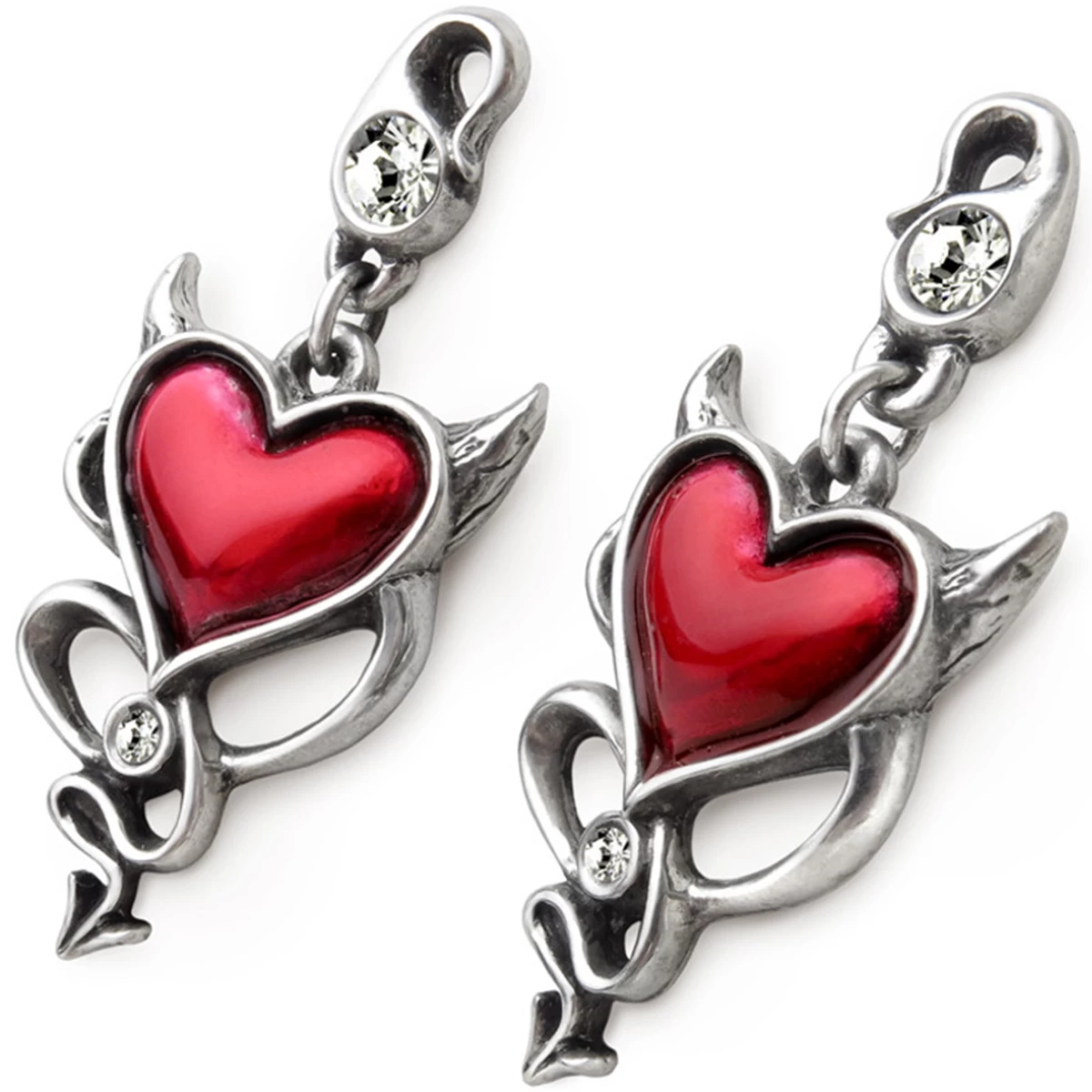 Clous D'Oreilles 'Devil Heart' 4 Clous D'Oreilles 'Devil Heart' – Image 2