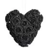 Coeur Décoratif à Suspendre 'Black Rose Heart' 2 Coeur Décoratif à Suspendre 'Black Rose Heart' -Magasin De Mode coeur decoratif a suspendre black rose heart