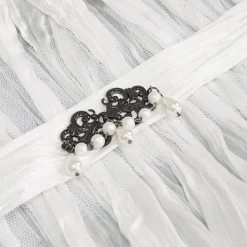 Col Montant Unisexe Plissé Blanc 20 Col Montant Unisexe Plissé Blanc -Magasin De Mode col montant unisexe plisse blanc 8