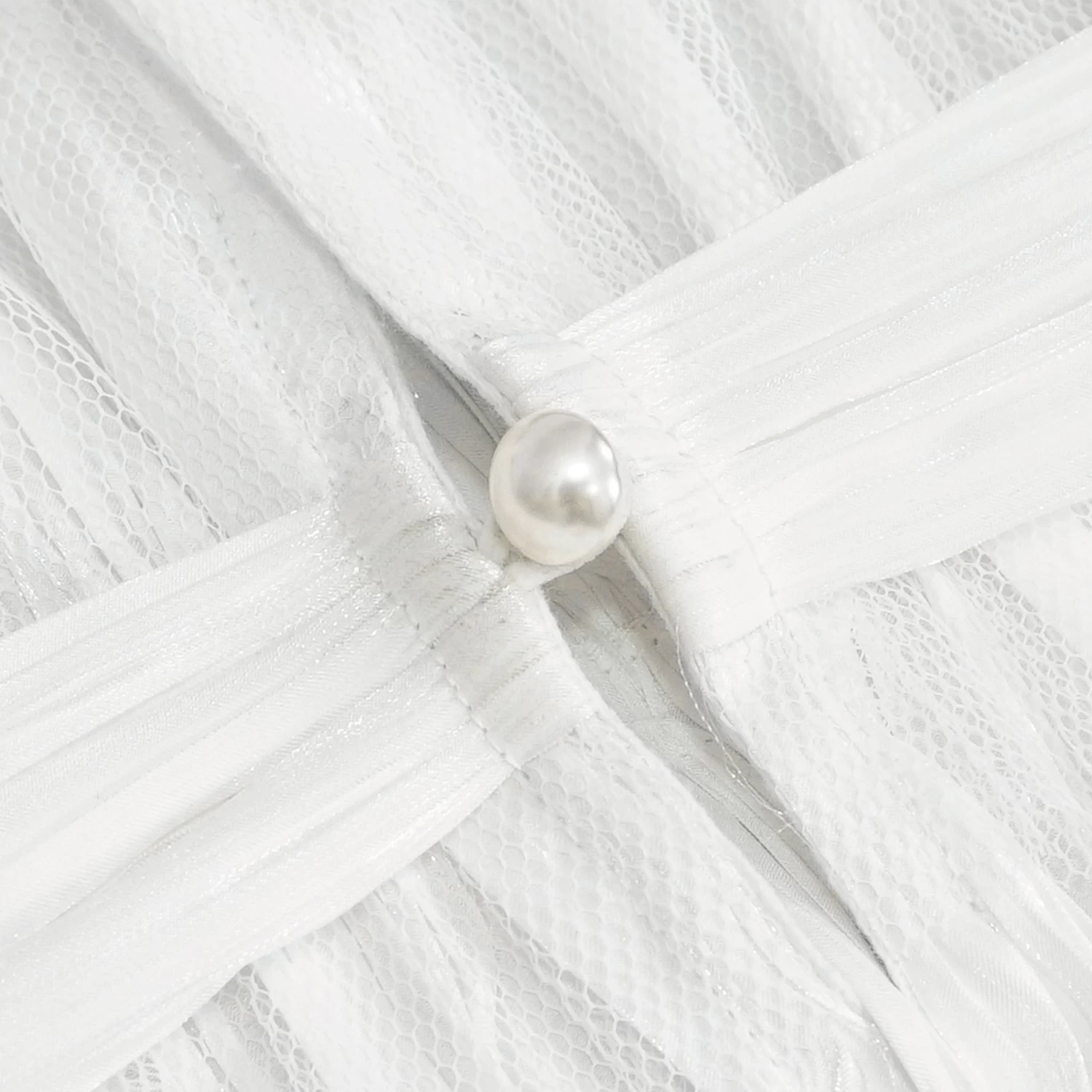 Col Montant Unisexe Plissé Blanc 12 Col Montant Unisexe Plissé Blanc – Image 10