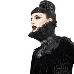 Col Montant Unisexe Plissé Noir 18 Col Montant Unisexe Plissé Noir -Magasin De Mode col montant unisexe plisse noir 2