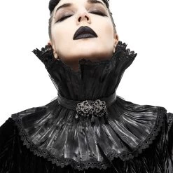 Col Montant Unisexe Plissé Noir 19 Col Montant Unisexe Plissé Noir -Magasin De Mode col montant unisexe plisse noir 3