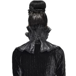 Col Montant Unisexe Plissé Noir 20 Col Montant Unisexe Plissé Noir -Magasin De Mode col montant unisexe plisse noir 4