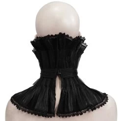 Col Montant Unisexe Plissé Noir 24 Col Montant Unisexe Plissé Noir -Magasin De Mode col montant unisexe plisse noir 8