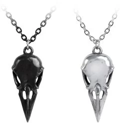 Collier Couple/Amitié 'Coeur Crane' -Magasin De Mode collier coupleamitie coeur crane 1 1