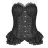 Corset 'Amuria' En Jacquard Noir -Magasin De Mode corset amuria en jacquard noir