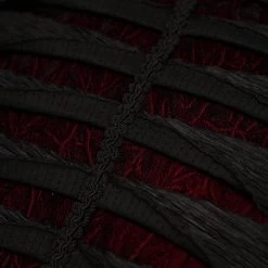 Coussin Décoratif 'Ribcage' Noir Et Rouge -Magasin De Mode coussin decoratif ribcage noir et rouge 4