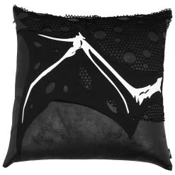 Coussin Imprimé 'Wing Bone' Noir