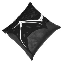 Coussin Imprimé 'Wing Bone' Noir -Magasin De Mode coussin imprime wing bone noir 3