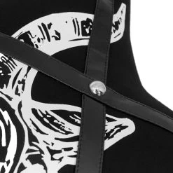 Coussin Pentagramme Imprimé 'Baphomet' Noir -Magasin De Mode coussin pentagramme imprime baphomet noir 4