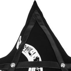 Coussin Pentagramme Imprimé 'Baphomet' Noir -Magasin De Mode coussin pentagramme imprime baphomet noir 5