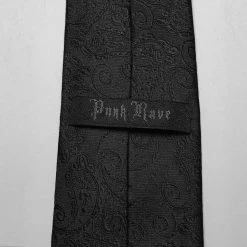 Cravate 'Goth Cross' Noire -Magasin De Mode cravate goth cross noire 10