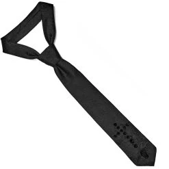Cravate 'Goth Cross' Noire -Magasin De Mode cravate goth cross noire 5