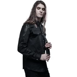 Cravate 'Punk Stylish' Noire -Magasin De Mode cravate punk stylish noire 2