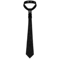 Cravate 'Punk Stylish' Noire -Magasin De Mode cravate punk stylish noire 5