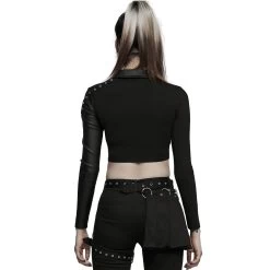 Crop Top 'Lamia' Noir 16 Crop Top 'Lamia' Noir -Magasin De Mode crop top lamia noir 2